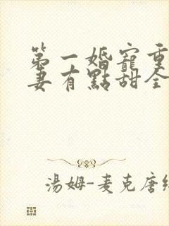 第一婚宠重生娇妻有点甜全文免费阅读 小说封面