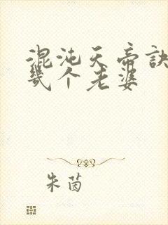 混沌天帝诀凌峰几个老婆