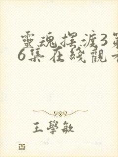 灵魂摆渡3第36集在线观看免费完整版封面