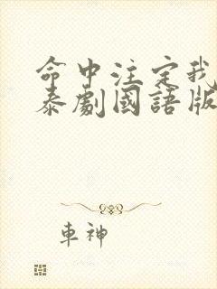 命中注定我爱你泰剧国语版免费