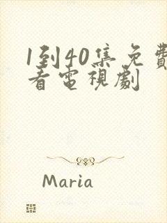 1到40集免费看电视剧