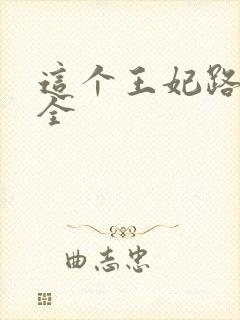 这个王妃路子野全