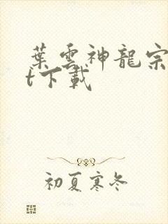 叶云神龙宗txt下载