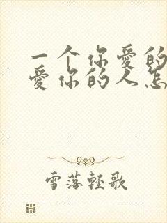 一个你爱的人和爱你的人怎么选择