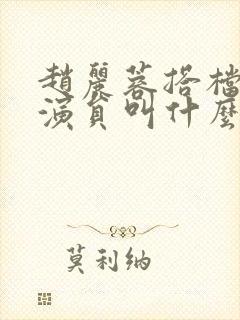 赵丽蓉搭档的男演员叫什么