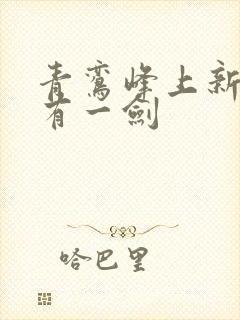 青鸾峰上新书我有一剑封面