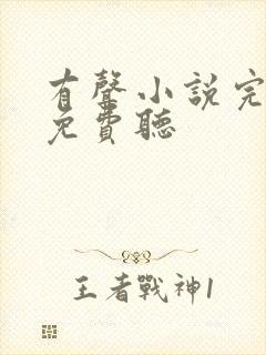 有声小说完结版免费听