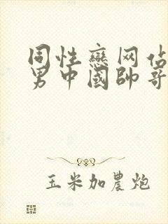 同性恋网站男操男中国帅哥