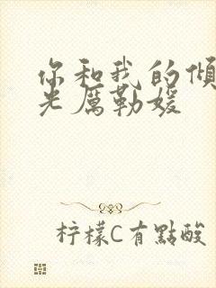 你和我的倾城时光厉勒媛封面