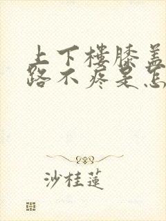 上下楼膝盖疼走路不疼是怎么回事封面