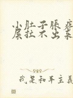 小肚子胀疼想拉屎拉不出来怎么回事