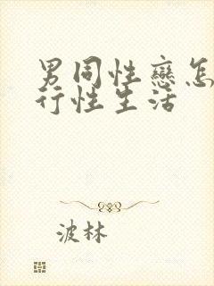 男同性恋怎么进行性生活