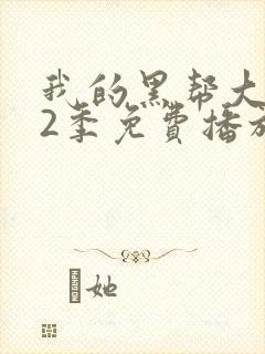 我的黑帮大佬第2季免费播放在线观看全集