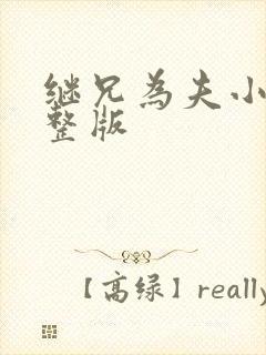 继兄为夫小说完整版