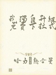 我独自升级漫画免费下拉式免费观封面