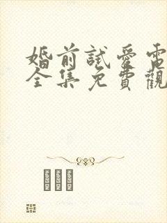 婚前试爱电视剧全集免费观看高清