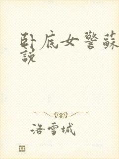 卧底女警苏娟小说