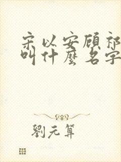 宋以安顾祁小说叫什么名字