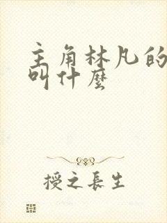 主角林凡的小说叫什么封面