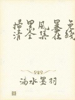 扫黑风暴免费高清全集在线