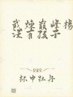 武炼巅峰杨开有没有孩子