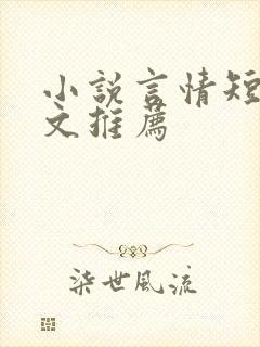 小说言情短篇甜文推荐封面