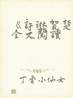 《许琳贺楚年》全文阅读封面