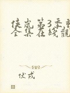 侠岚第3季动漫全集在线观看封面