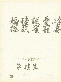 婚后试爱,冷面总裁蜜宠妻