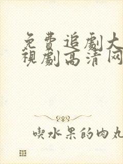 免费追剧大全电视剧高清网站