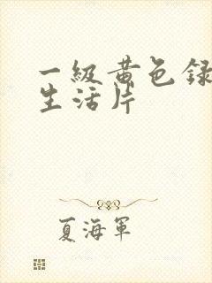 一级黄色录像性生活片封面