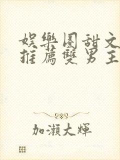 娱乐圈甜文小说推荐双男主