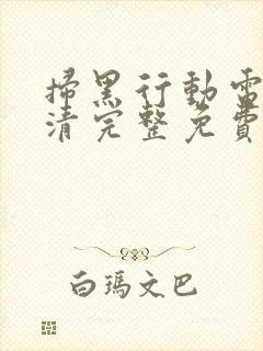 扫黑行动电影高清完整免费观看