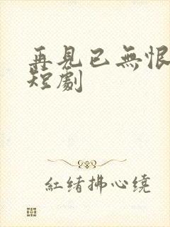 再见已无恨无爱短剧