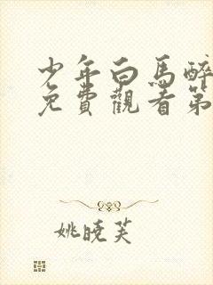 少年白马醉春风免费观看第17集