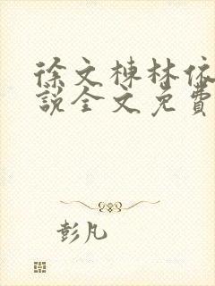 徐文栋林依人小说全文免费阅读最新封面