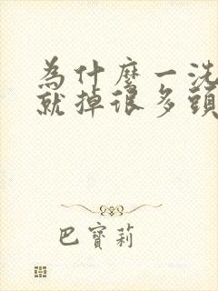 为什么一洗头发就掉很多头发封面