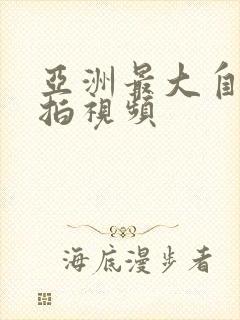 亚洲最大自拍偷拍视频