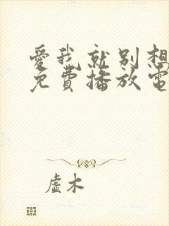 爱我就别想太多免费播放电视剧高清