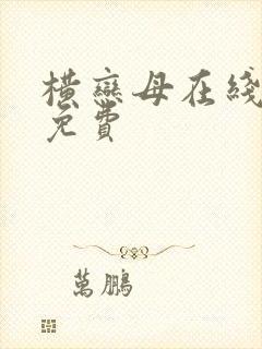 横恋母在线观看免费