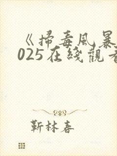 《扫毒风暴》2025在线观看封面