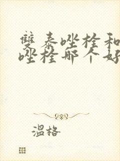 双泰唑栓和克霉唑栓哪个好