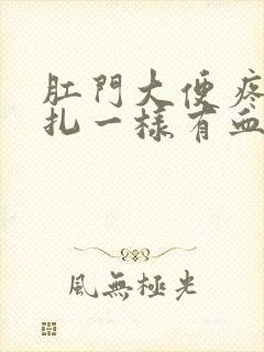 肛门大便疼像针扎一样有血