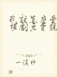 我该怎么爱你电视剧免费观看