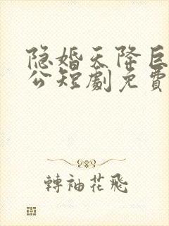 隐婚天降巨富老公短剧免费观看