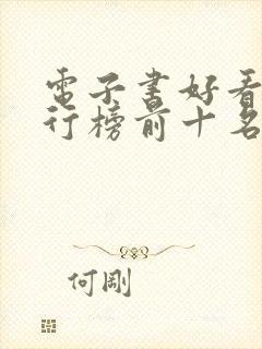 电子书好看的排行榜前十名