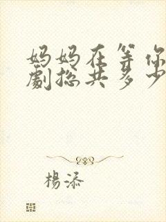 妈妈在等你电视剧总共多少集啊