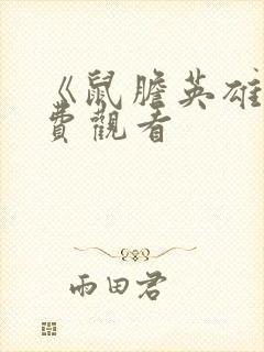 《鼠胆英雄》免费观看