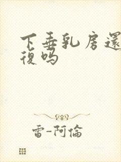 下垂乳房还能恢复吗