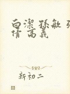 白洁 孙敏 张倩 高义封面